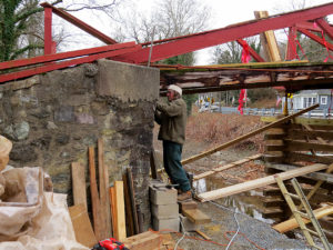 Contractor Randy Myer is determined to get the restoration of Woody's Camelback Bridge done this winter. 