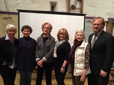 New Hope for Our Canal was honored at the Annual Meeting. From left to right: Committee members Geri Delevitch, Judy Franlin, Susan Taylor, Connie Gering, Dee Dee Bowman, and Friends' President Brett Webber.