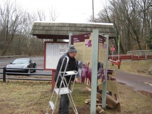 sign installation at Black Rock Road