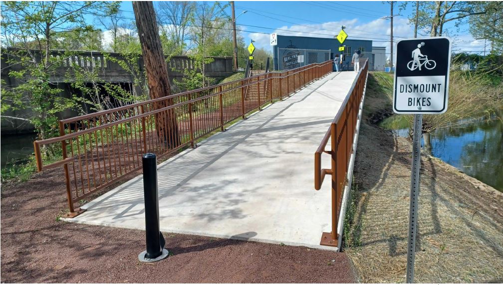 Bridge Street ramp in Morrisville, PA