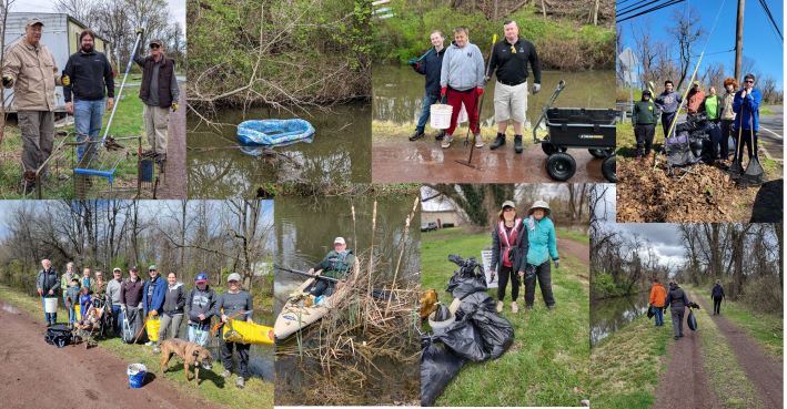 Delaware Canal Clean-up Day 2022