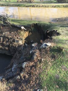 Culvert collapse in Raubsville