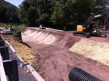 The Cuttalossa Creek culvert project is almost complete.
