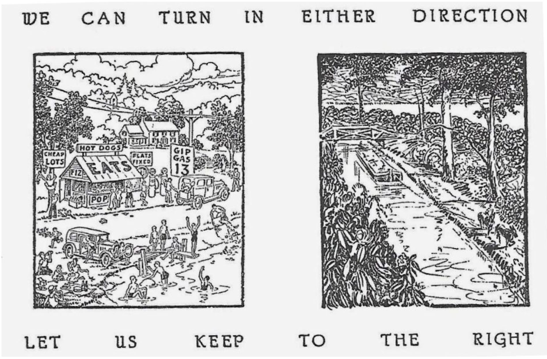 Illustration showing what could happen if development ran amok along the canal.