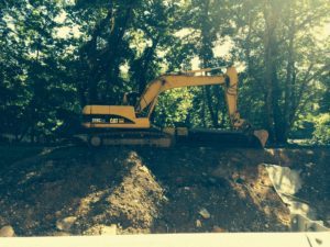 Filling Holes North of Bridge Two 08152016