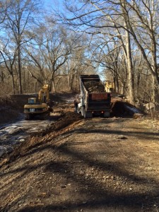 High Falls Creek Culvert reestablishing the prism