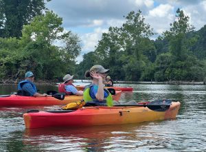 Kayaking on the Giving pond