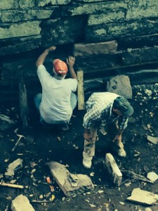 timber sill repair by Bi-State masons at loclks 15/16 in Smithtown