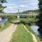 Lehigh River begins to fill the canal in Lumberville