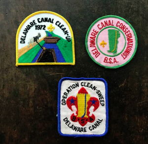 Delaware Canal Clean-up Boy Scout Patches.