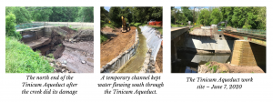 Tinicum Aqueduct destruction and reconstruction