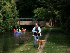 kayaking and dog walking