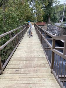 New walkway on the Tinicum Aqueduct